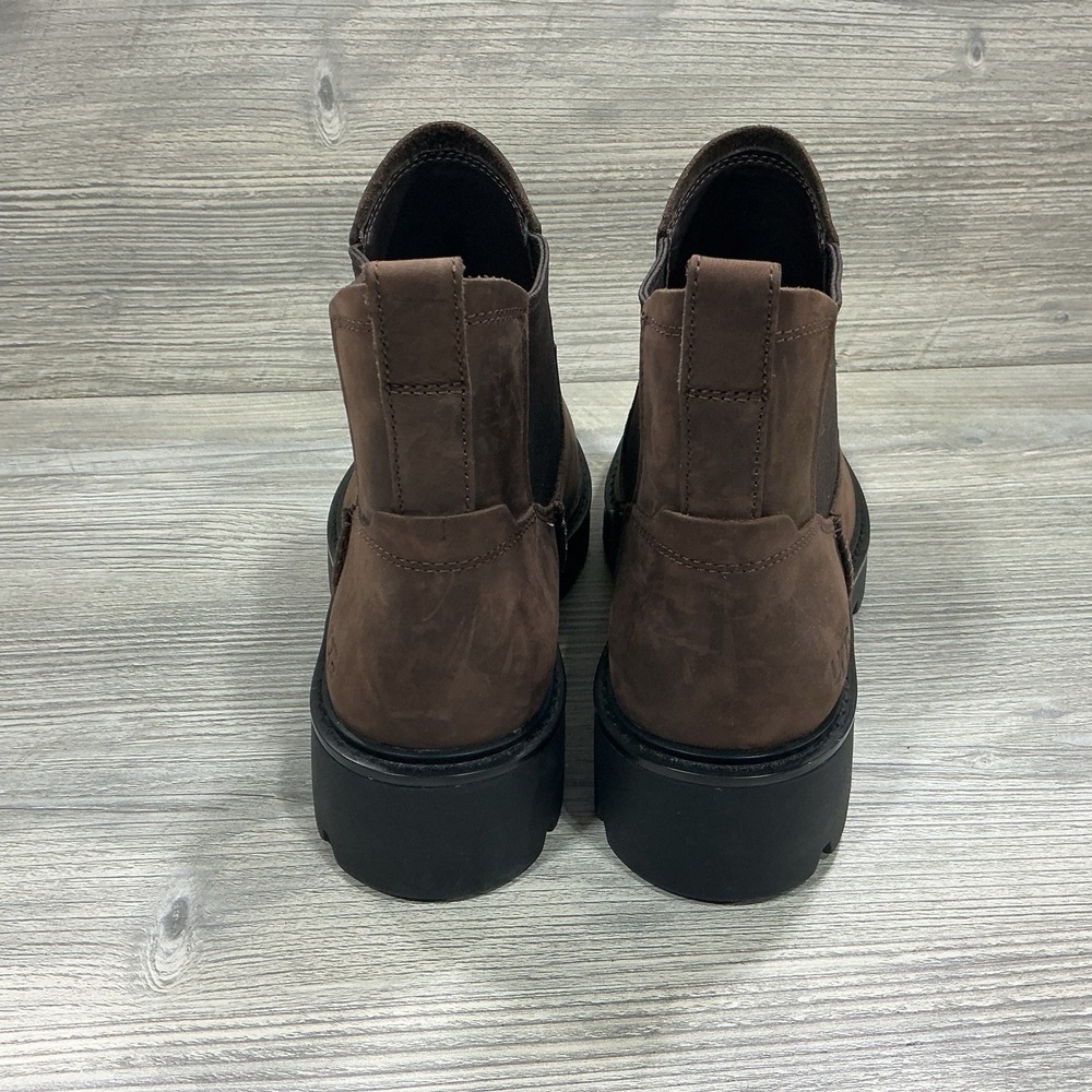 UGG Loxley Chelsea Waterproof Boots Leather 1138119 Pull On Brown Women's 8.5 - Picture 4 of 12